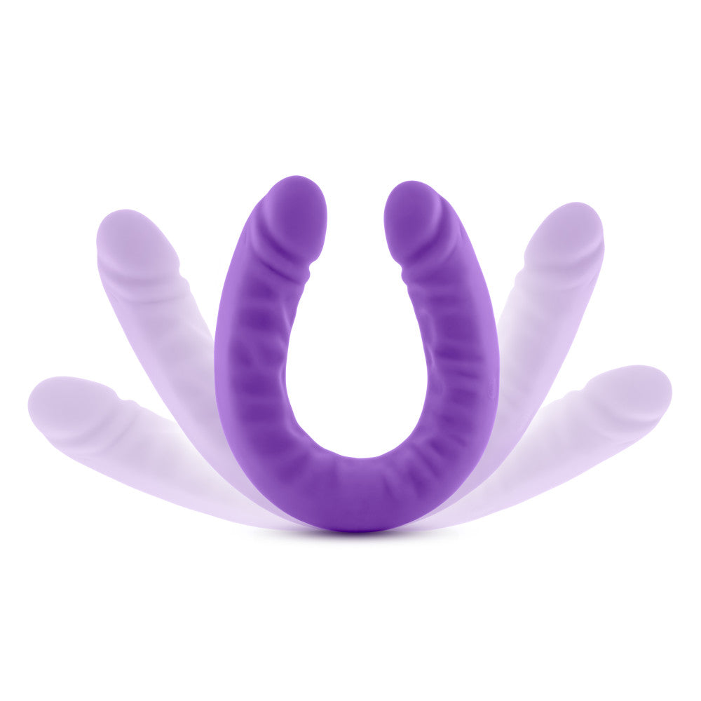 18-inch U-shaped silicone double dildo for G-spot and double penetration play; body-safe and hypoallergenic.
18-inch silicone dildo, double penetration dildo, G-spot silicone dildo, Purio silicone dildo, U-shaped double dildo, realistic silicone dildo, UltraSilk smooth dildo, body-safe silicone dildo, hypoallergenic double dildo, Blush Novelties Ruse, flexible double dildo, water-based lube safe dildo, long double-ended dildo