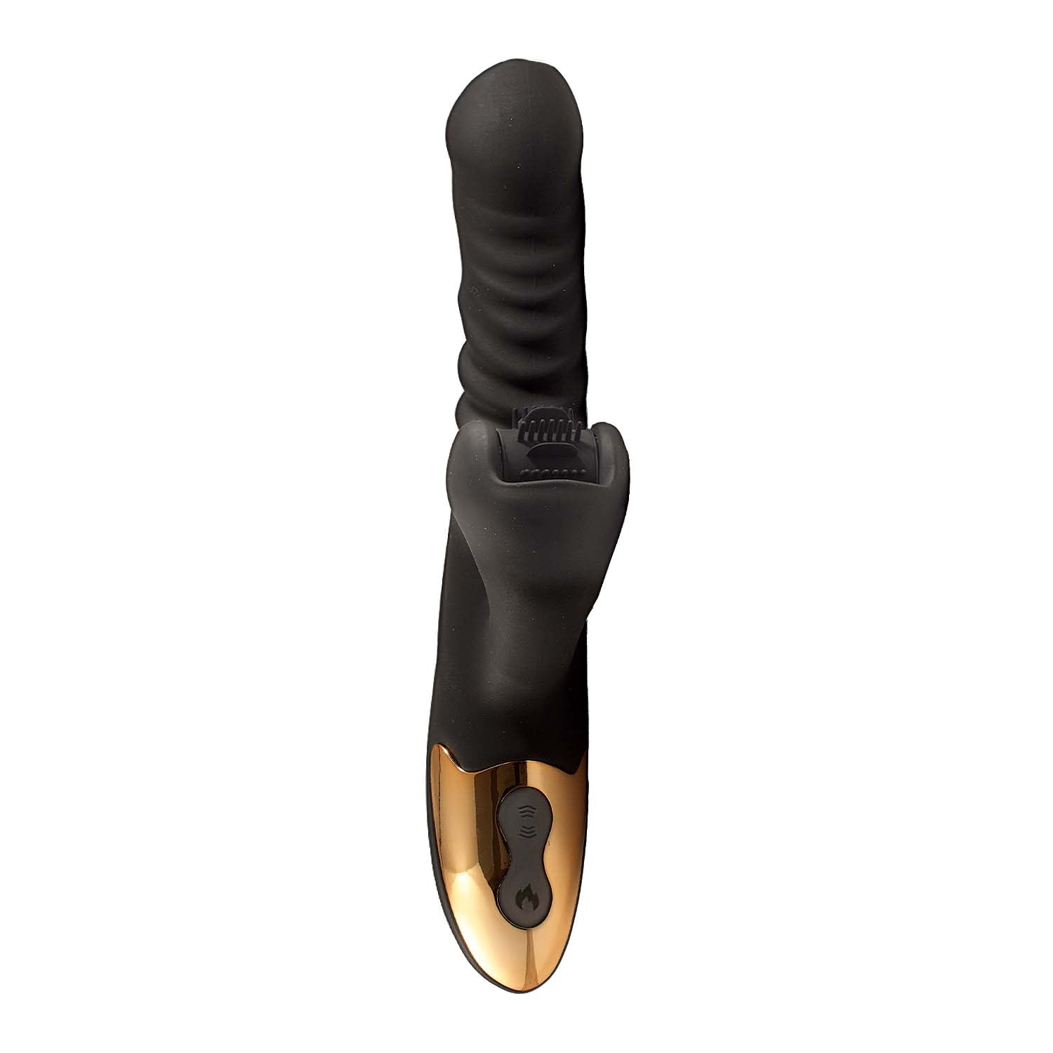 Princess Heat-Up Spinning Thruster, a rabbit-style vibrator with dual motors, heating, thrusting, rotating action, and spinning tickler wheel.
Heat-Up Spinning Thruster, rabbit vibrator, heated rabbit vibrator, thrusting vibrator, rotating vibrator, spinning tickler vibrator, waterproof G-spot massager, rechargeable rabbit vibrator, silicone rabbit vibrator, dual-motor rabbit toy.