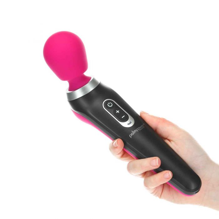PalmPower Extreme, a rechargeable silicone wand with 7 functions, ergonomic curve, PowerBullet motor, and USB Type-C charging for powerful vibrations.
rechargeable silicone massager, powerful wand vibrator, ergonomic wand, USB Type-C wand, waterproof massager, travel lock vibrator, deep rumbly vibrations, fuchsia wand massager