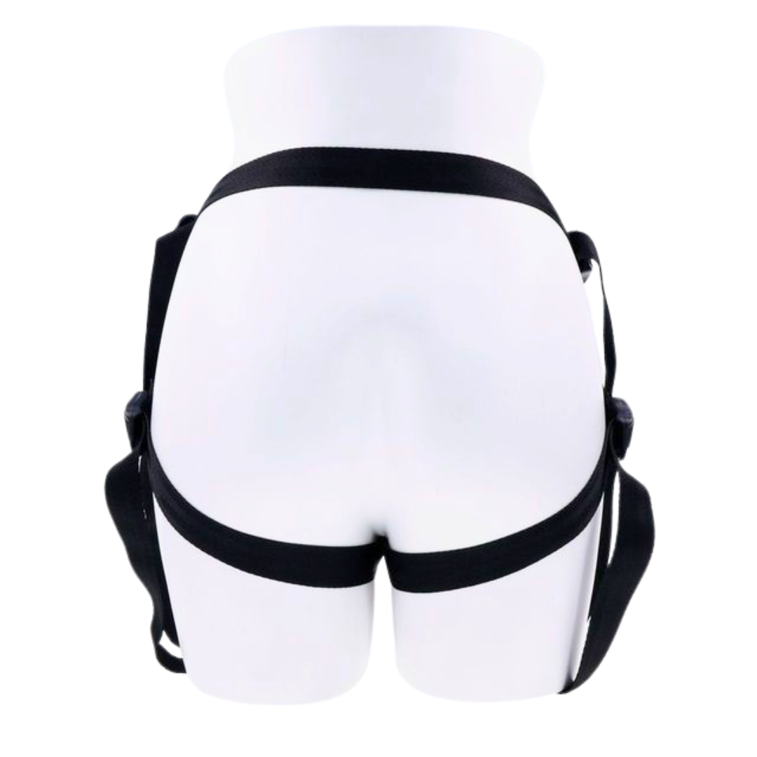 Sportsheets Dual Desires Strap-On Harness with dual O-rings, neoprene padding, and adjustable straps for dual penetration and customizable pleasure.
Dual Desires Strap-On Harness, dual penetration harness, adjustable strap-on harness, neoprene padded strap-on, flared-base dildo harness, 60-inch hips strap-on, customizable O-ring harness, double penetration harness, Sportsheets strap-on, harness for deeper pleasure.
