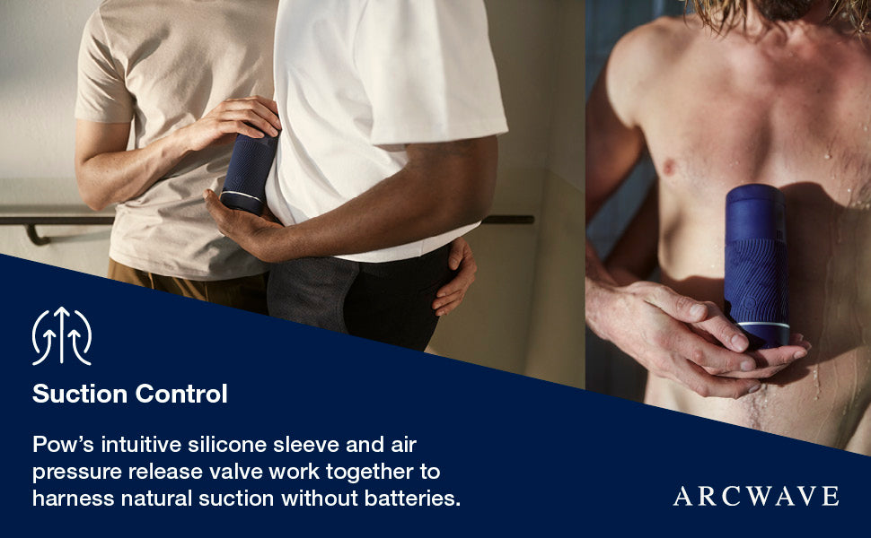 Arcwave Pow manual stroker with Suction Control, CleanTech Silicone, dual entry, and quick-dry ventilation lids.
Keywords: manual stroker, silicone stroker, Suction Control stroker, CleanTech Silicone sleeve, dual-entry stroker, portable male masturbator, hygienic stroker, premium manual stroker, waterproof stroker, natural suction stroker, travel-friendly stroker.