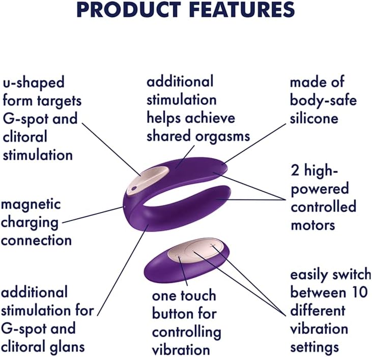Satisfyer: Double Plus Couples Vibrator with Remote Control