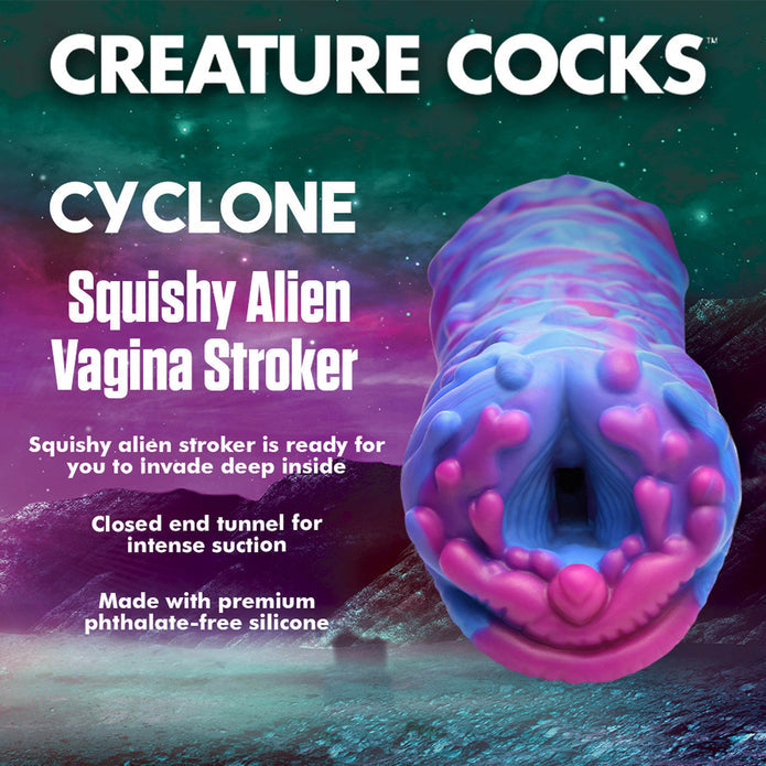 Cyclone Silicone Squishy Alien Vagina Stroker | Creature Cock