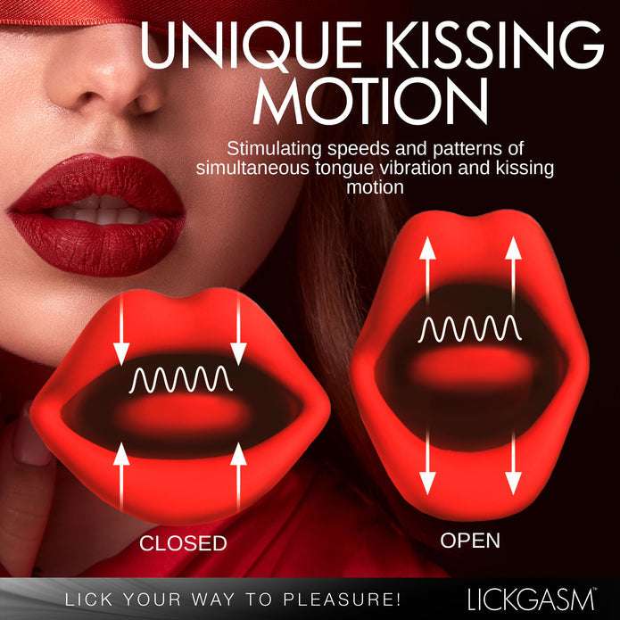 Dual-stimulation rabbit vibrator with ribbed shaft, clit-kissing mouth, waterproof design, and rechargeable premium silicone construction.