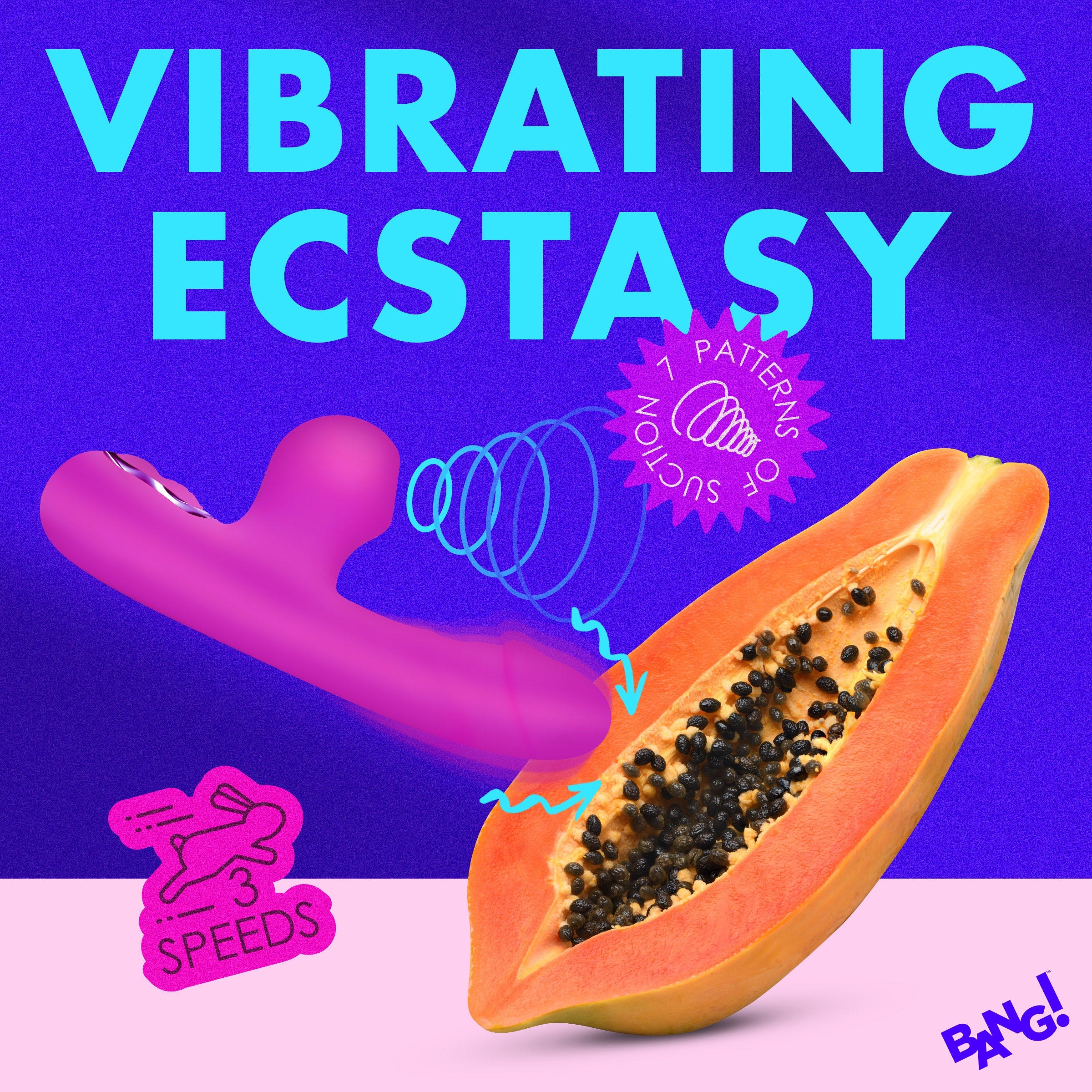 Mini Suction Rabbit Silicone Rechargeable Vibrator | Bang!