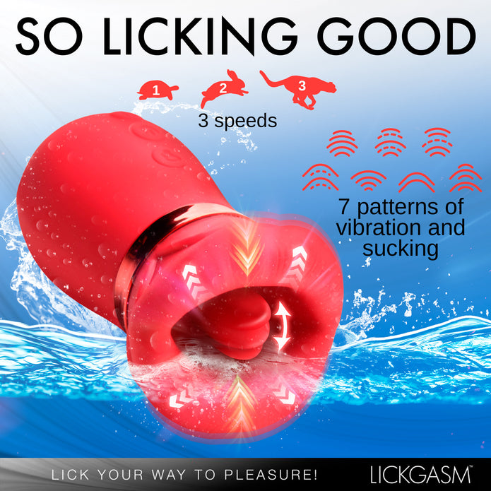 Kissing-mouth clitoral stimulator with suction, tongue movement, and vibration, made of premium silicone with soft, squishy lips.
kissing-mouth clit stimulator, clit vibrator with suction, clitoral suction toy, kissing vibrator, tongue movement vibrator, soft lips clit toy, premium silicone vibrator, waterproof clit stimulator, rechargeable clit toy, buzzing suction toy, clitoral massager with lips, Lickgasm toy
