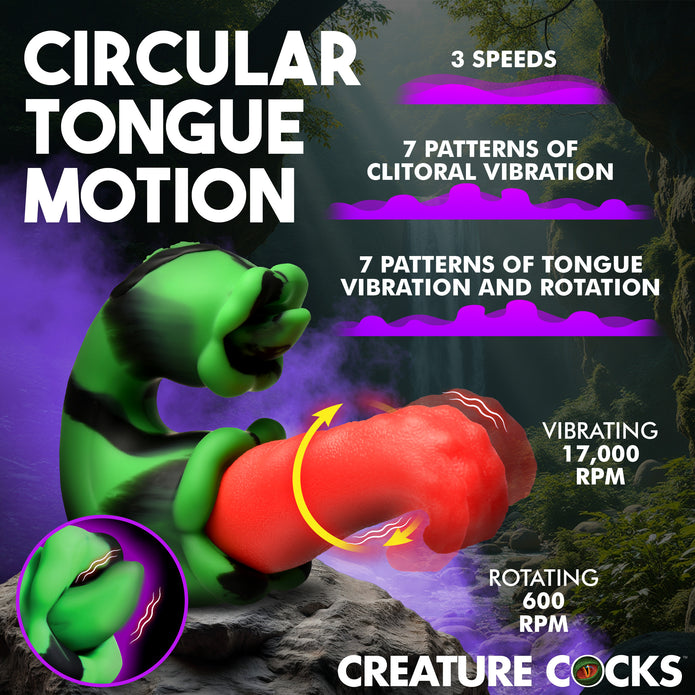 Tongue Lasher Rechargeable Silicone Vibrator ♥ Creature Cocks