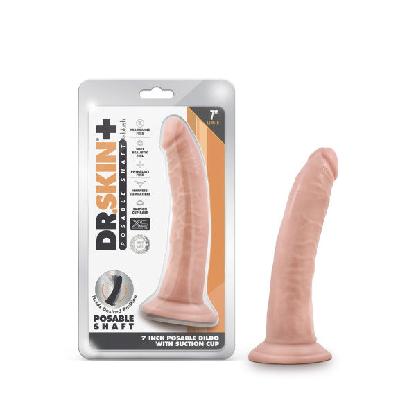 7" Dr. Skin Plus+ Poseable Dildo