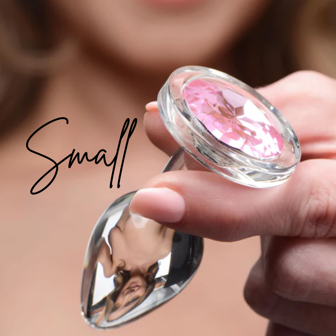 Pink Gem Glass Anal Plug | Small, Medium, or Large | Booty Sparks