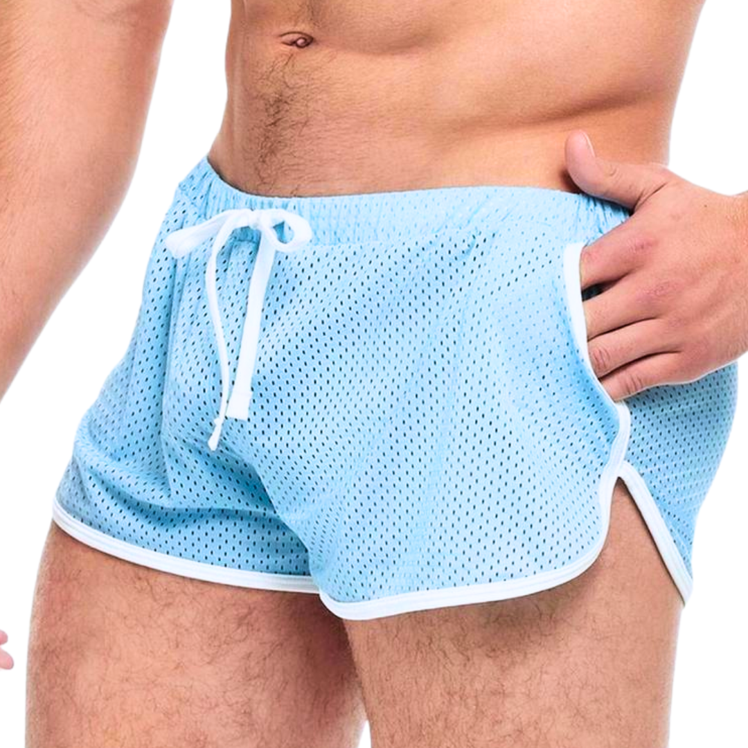 Goal Line Side Split Mesh Booty Shorts | Boyztown Collective