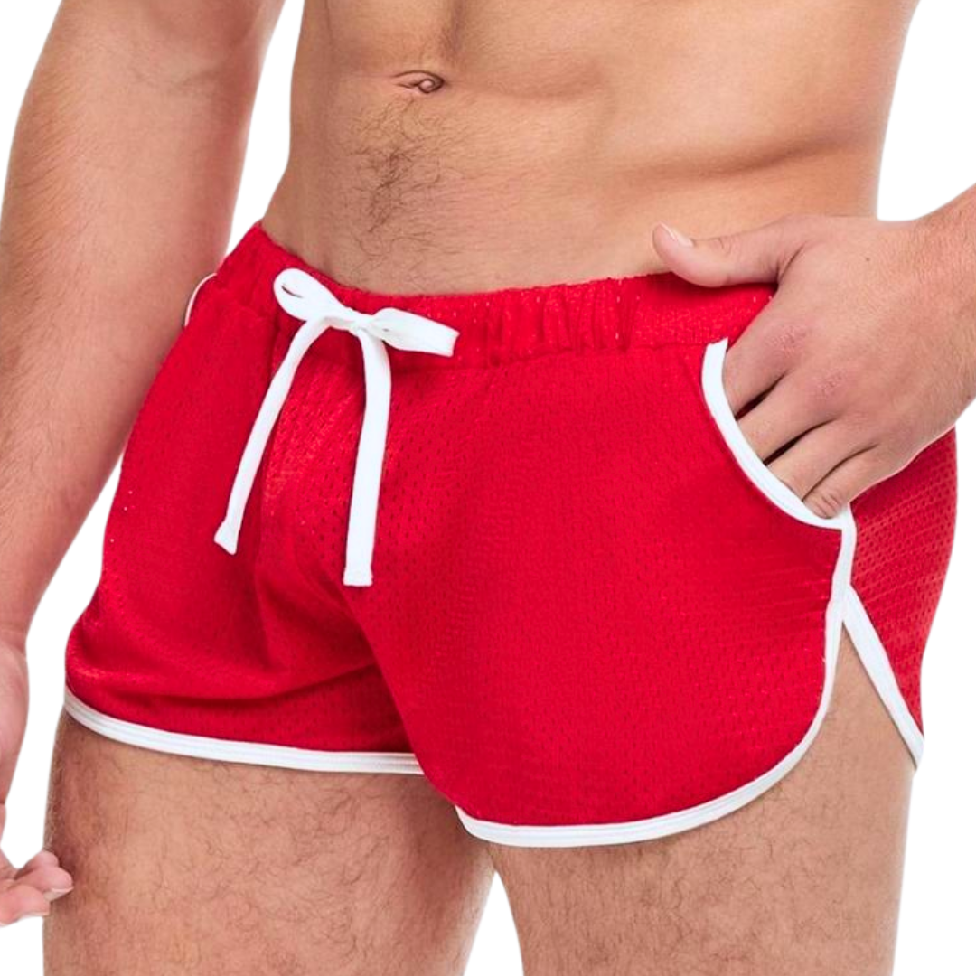 Goal Line Side Split Mesh Booty Shorts | Boyztown Collective