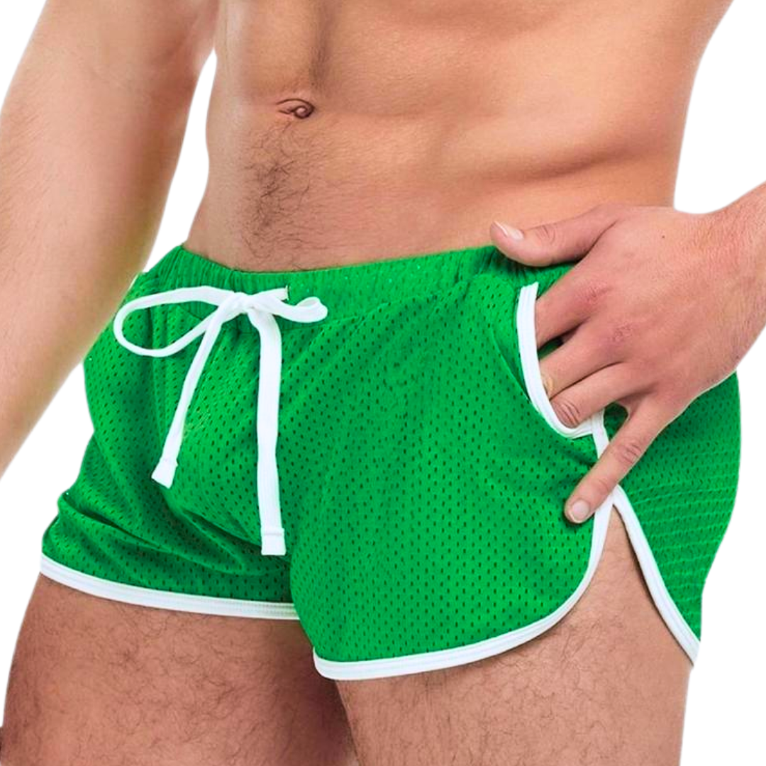 Goal Line Side Split Mesh Booty Shorts | Boyztown Collective