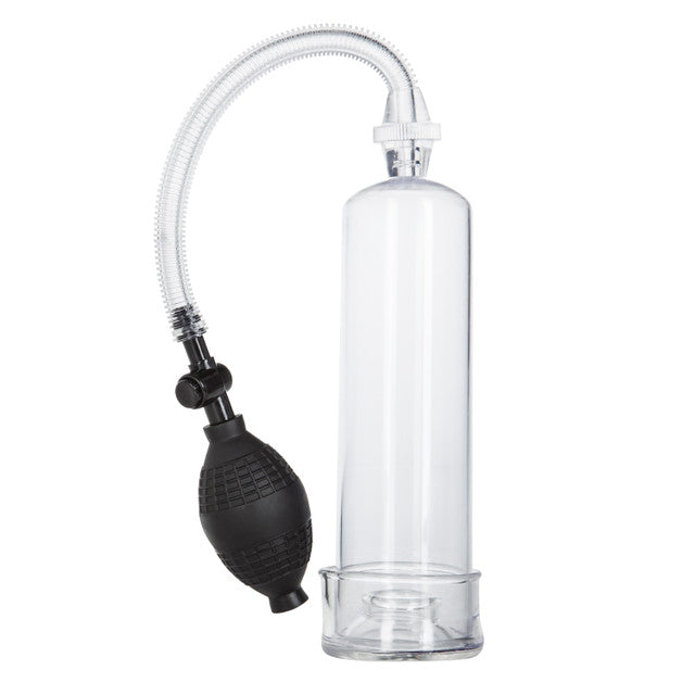 Clear cylinder erection pump with adjustable suction, soft donut, and quick air-release button.
Dr. Joel Kaplan erection pump, clear cylinder penis pump, girth enhancement pump, stamina booster pump, adjustable suction pump, quick air-release penis pump, phthalate-free erection pump, easy-clean penis pump, beginner penis pump, soft donut penis pump.