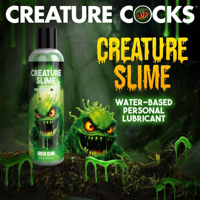 Green, unscented, water-based slime for fantasy roleplay and safe for all toys.
Creature Slime, green fantasy slime, monster roleplay lubricant, water-based slime, paraben-free lubricant, glycerin-free slime, slippery sex lube, unscented slime, fantasy play lubricant, slime for all toys, easy cleanup lubricant, alien roleplay slime.