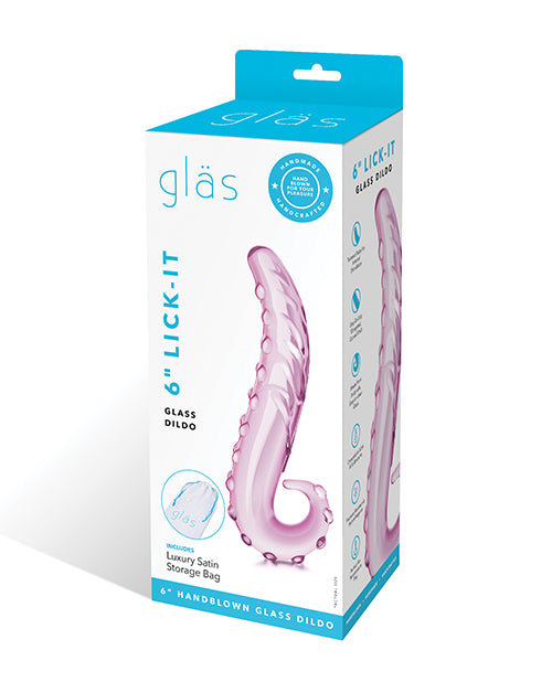6" Gläs: Lick-it Glass Dildo