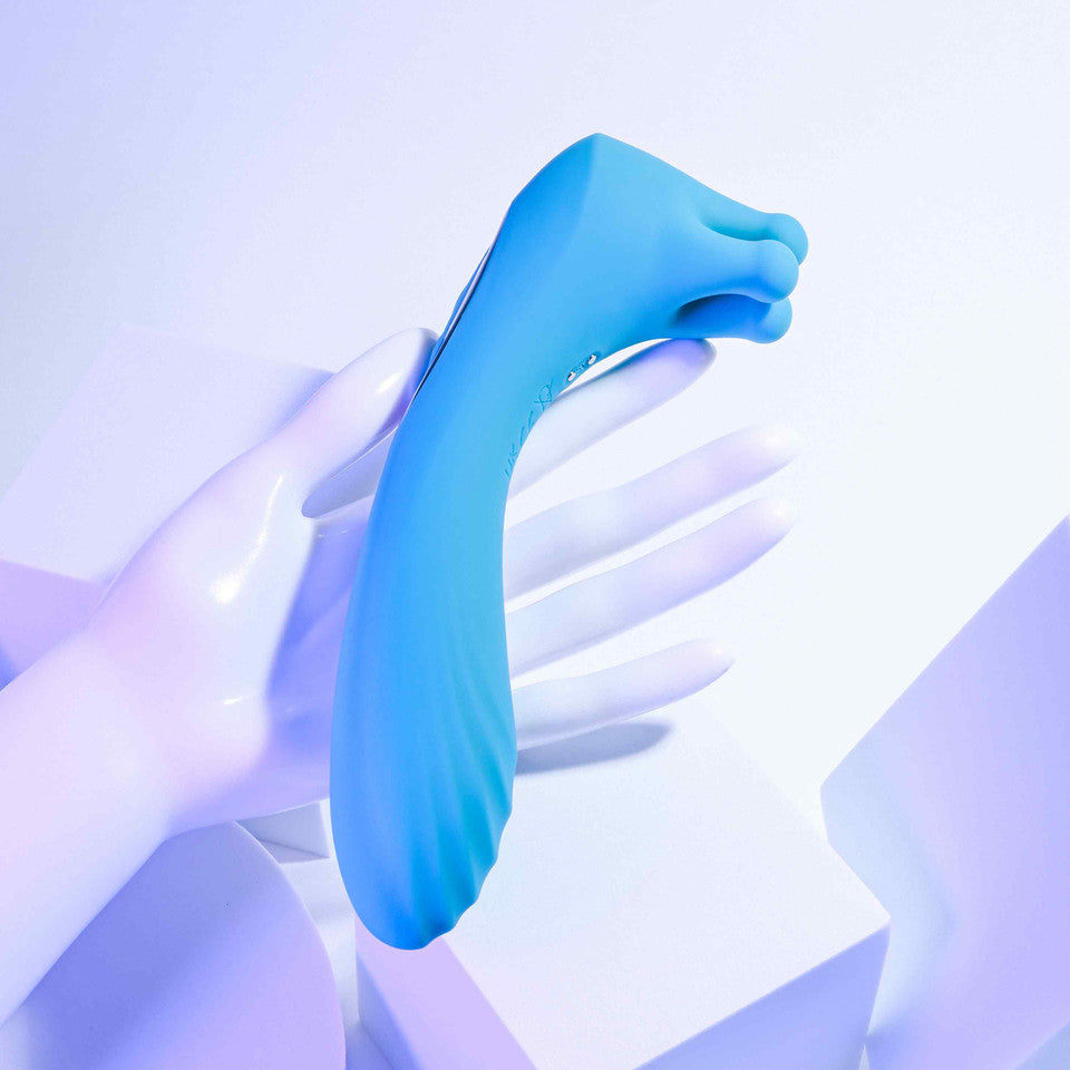 Heads Or Tails Silicone Rechargeable Dual Vibrator - Teal
‘Heads or Tails’ dual-ended vibrator, 9-speed vibrating shaft, 3-finger massaging end, waterproof, rechargeable, body-safe silicone.
dual-ended vibrator, Heads or Tails vibrator, 9-speed vibrator, massaging finger vibrator, waterproof vibrator, silicone vibrator, rechargeable vibrator, vibrating shaft, versatile sex toy, customizable pleasure toy.