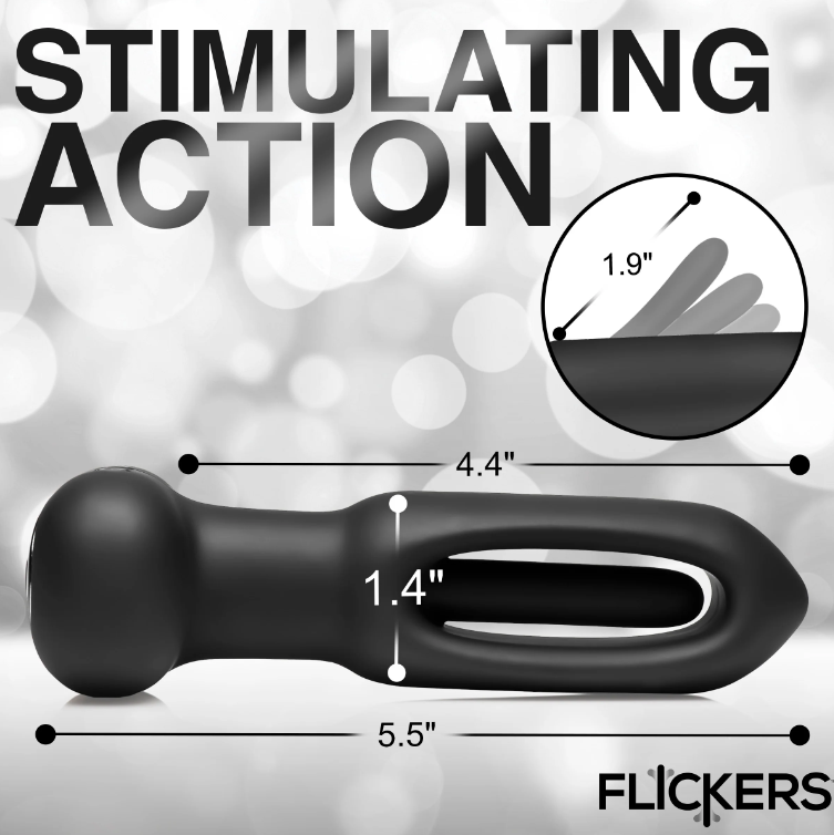 Flicking Booty Toy: Premium silicone plug with 3 speeds and 7 patterns of vibration and flicking. Remote-controlled, waterproof, and rechargeable for ultimate prostate stimulation.