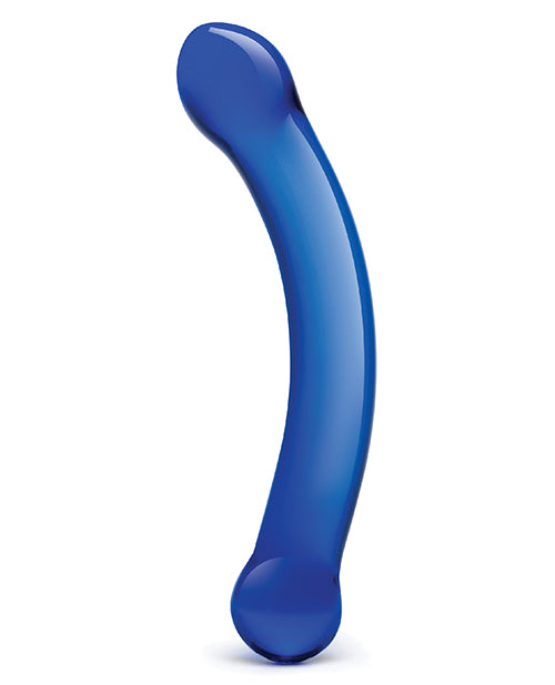 6" Gläs: Curved Glass G-Spot Dildo
