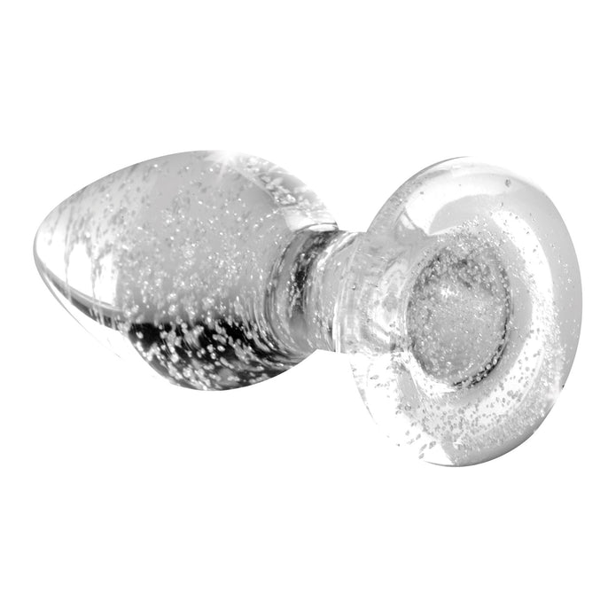 Glow-in-the-dark glass anal plug with swirl pattern, body-safe material, and temperature play compatibility.
glow-in-the-dark anal plug, borosilicate glass plug, Booty Sparks glass plug, temperature play anal toy, glowing butt plug, body-safe anal plug, small anal plug, medium anal plug, large anal plug, luminous glass toy, St. Patrick's Day anal plug