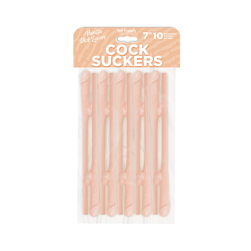 10 Pack Cock Suckers Pecker Straws