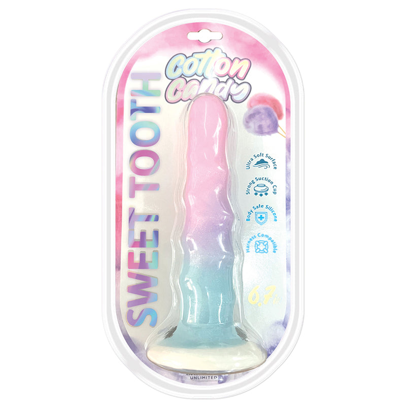 6" Cotton Candy Sweet Tooth Silicone Dildo