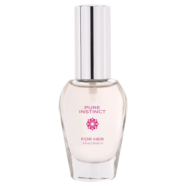 Pure Instinct For Her pheromone-infused perfume, featuring bergamot, tangerine, vanilla, and sandalwood. Clean, cruelty-free, and paraben-free.
Pure Instinct For Her, pheromone perfume, bergamot perfume, vanilla sandalwood scent, paraben-free perfume, cruelty-free fragrance, attract attention perfume, pheromone-infused oil, clean beauty perfume, sensual fragrance for women.