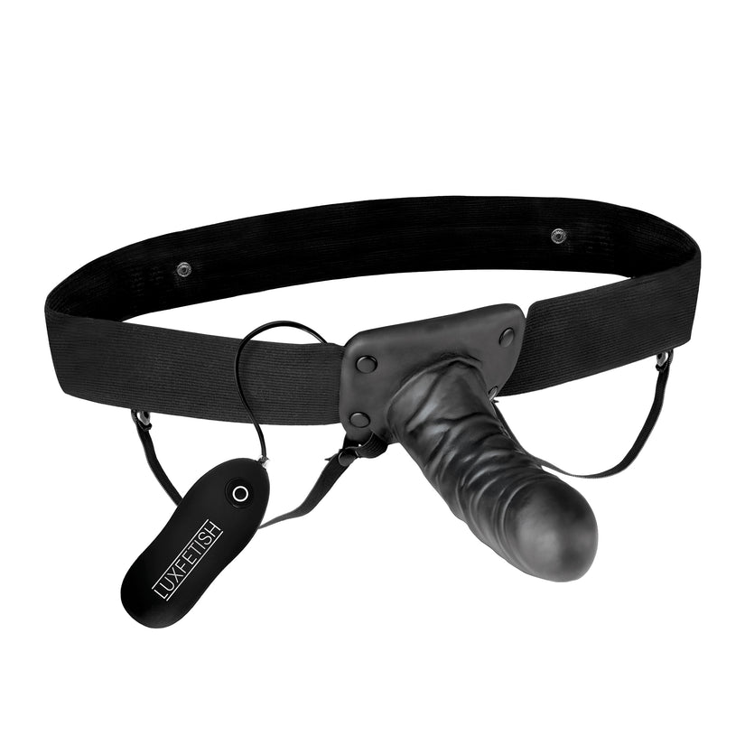 Lux Fetish Vibrating Hollow Strap-On Dildo with adjustable elastic harness, 7 vibration modes, and a curved design for G-Spot and P-Spot stimulation.
hollow strap-on, vibrating strap-on dildo, unisex hollow strap-on, adjustable strap-on harness, 7-speed vibrating strap-on, G-Spot strap-on dildo, P-Spot strap-on dildo, body-safe strap-on toy, phthalate-free hollow dildo, strap-on for couples.