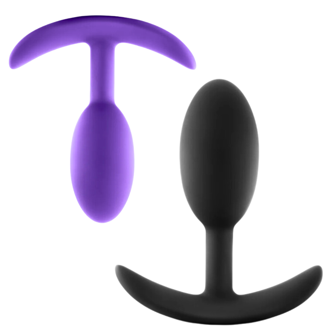 Luxe Wearable Vibra Slim Plug: Silent, battery-free vibrations with a sleek, tapered design. Made from body-safe Puria™ silicone for comfort and easy cleaning.