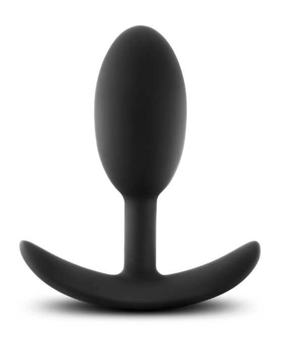 Luxe Wearable Vibra Slim Plug: Silent, battery-free vibrations with a sleek, tapered design. Made from body-safe Puria™ silicone for comfort and easy cleaning.