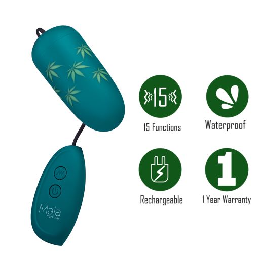 Budzee Pot Leaf Wired Egg Vibrator