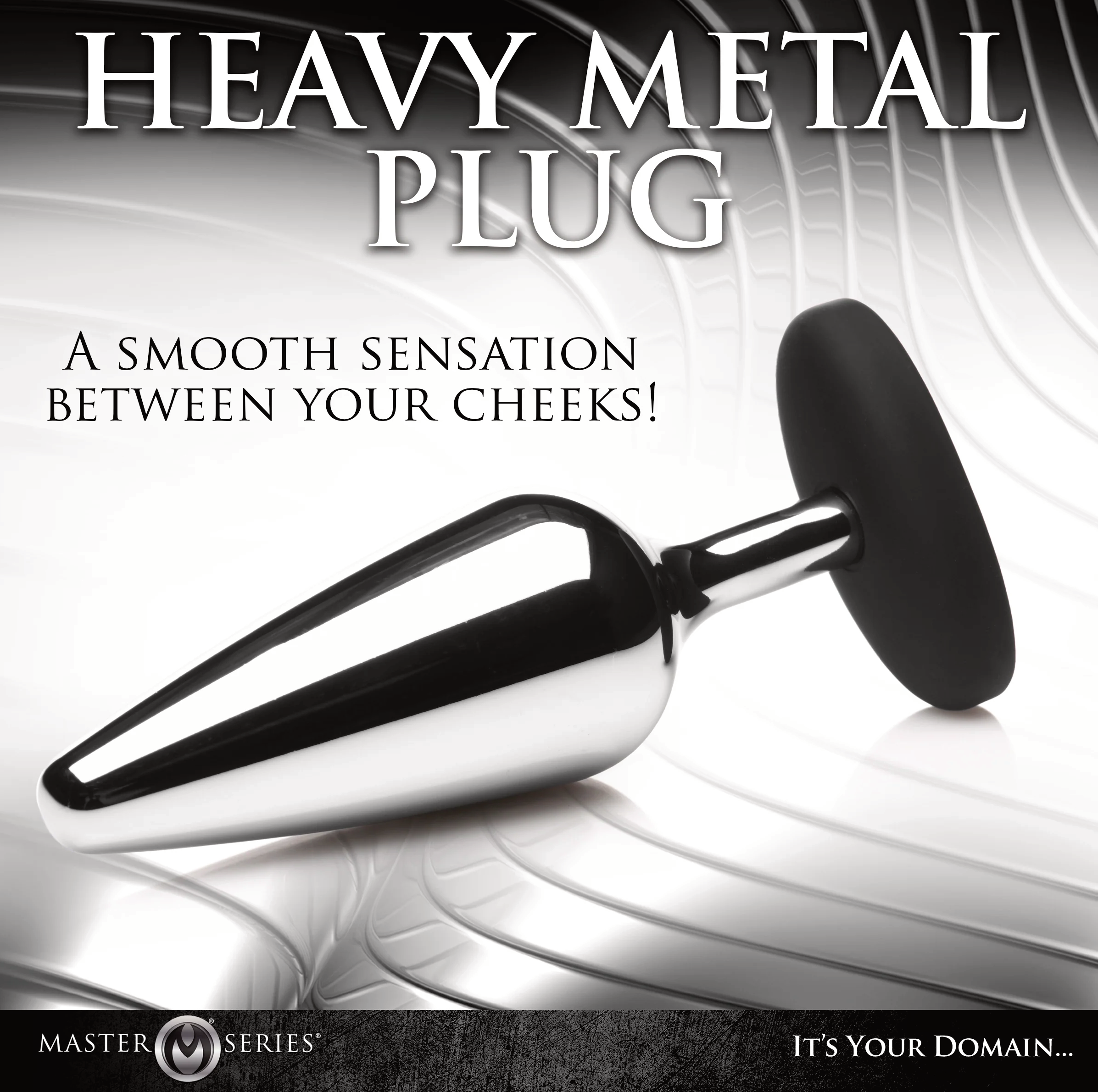 Master Series Butt Slut Metal and Silicone Anal Plug