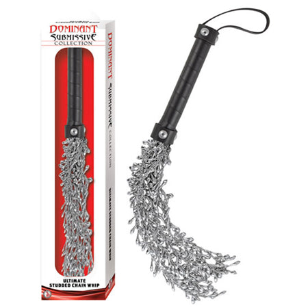 Dominant Submissive Collection: Ultimate Studded Chain Whip