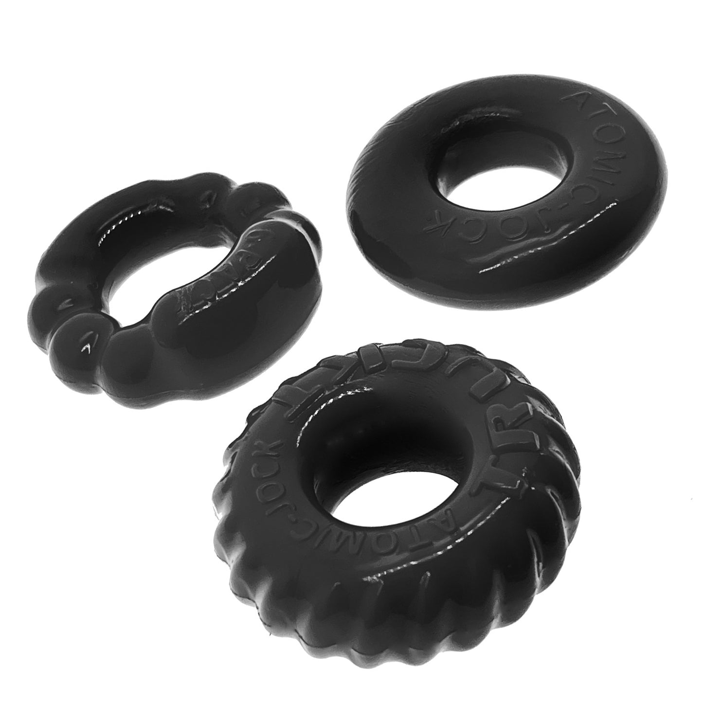 Oxballs: Bonemaker 3 Pack Boner Cock Ring (black)