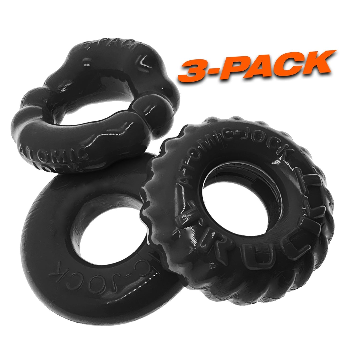 Oxballs: Bonemaker 3 Pack Boner Cock Ring (black)
