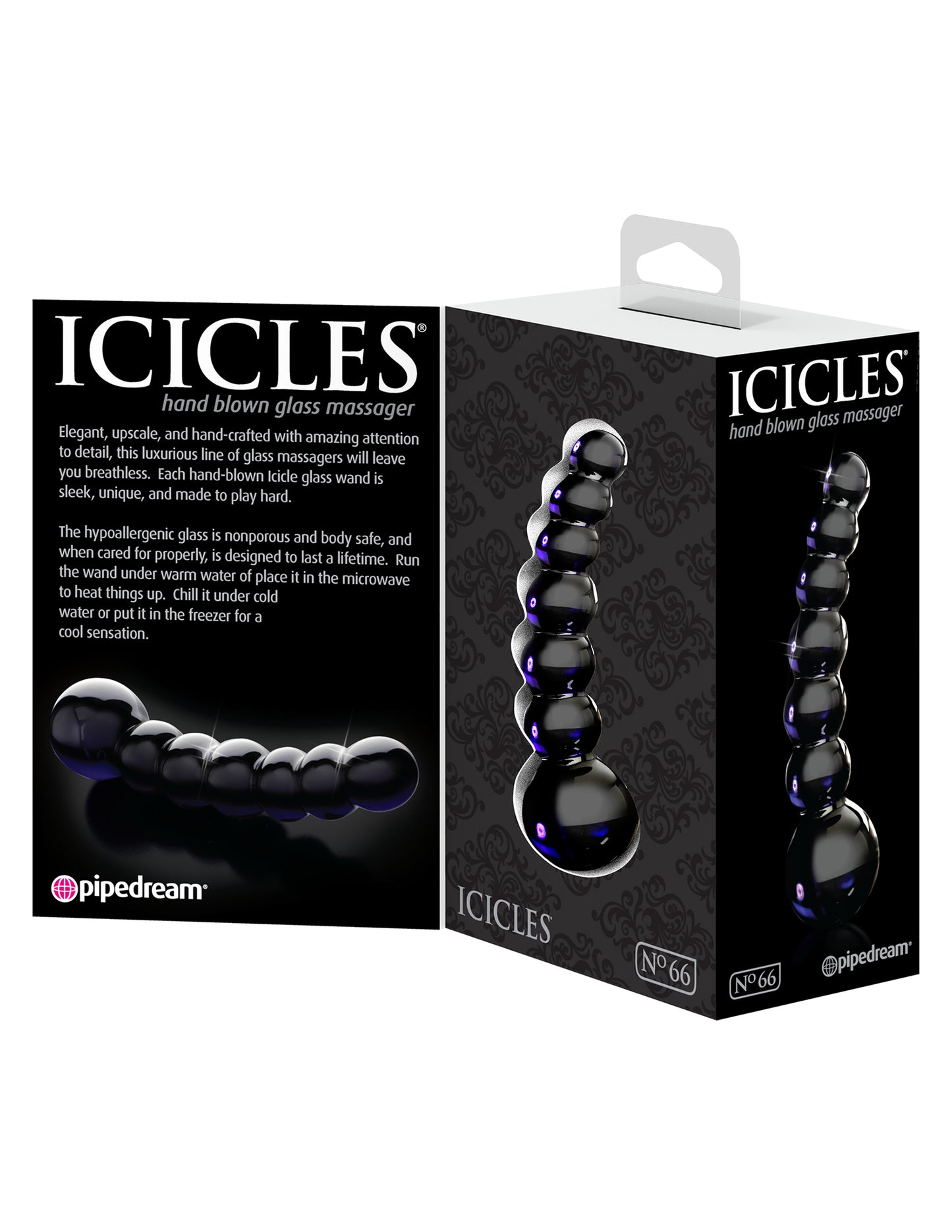 Icicles #66: Black Beaded Probe