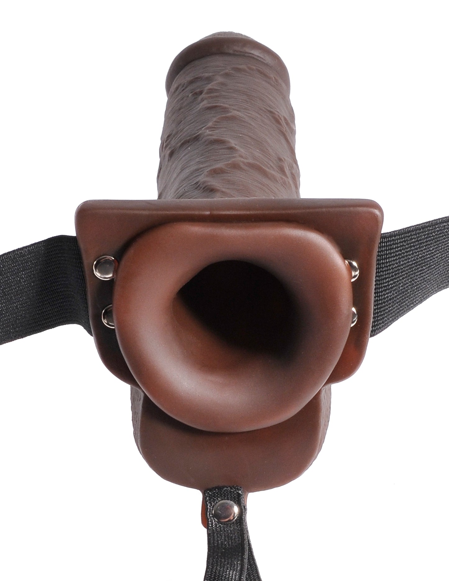 9" Hollow Squirting Strap-On with Balls