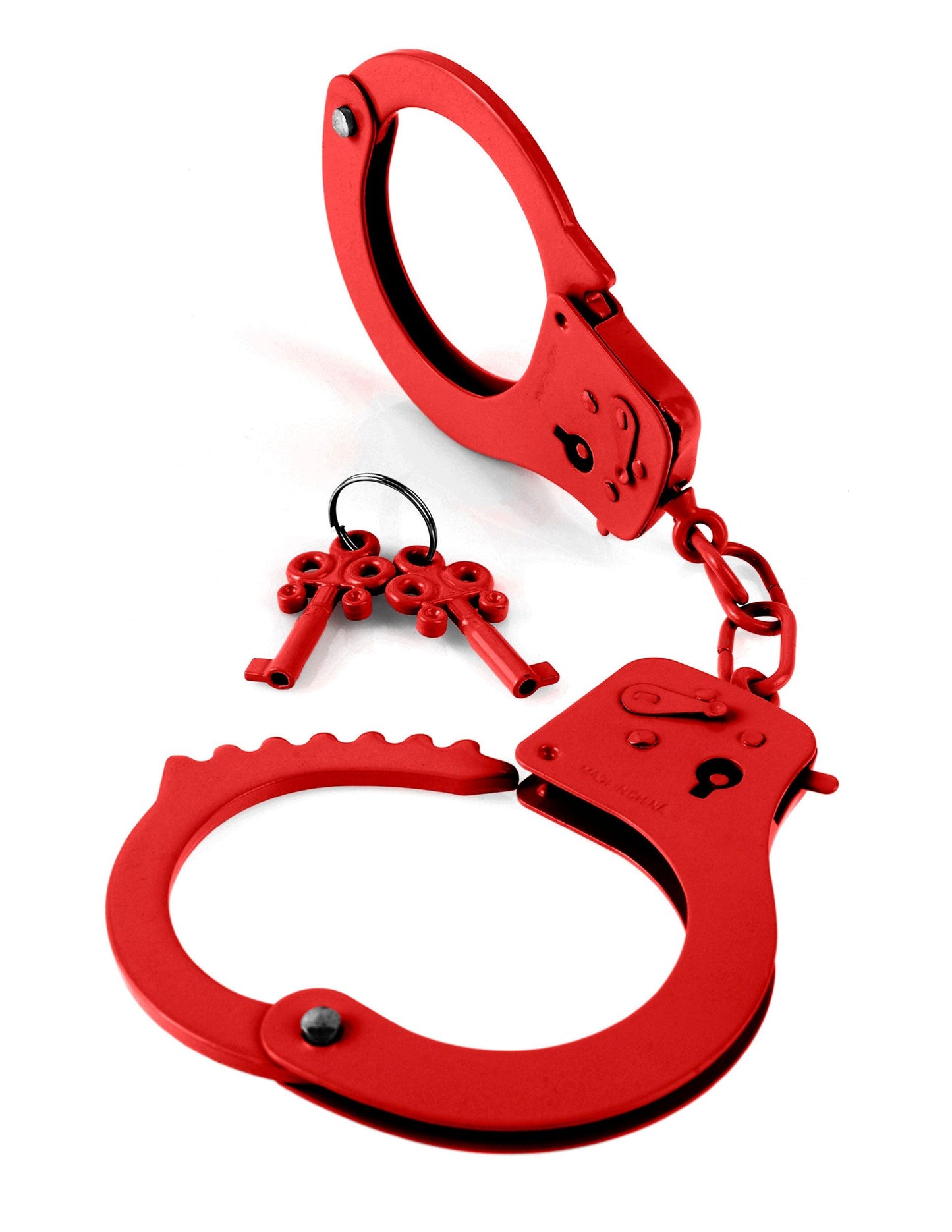 Fetish Fantasy: Designer Red Metal Handcuffs