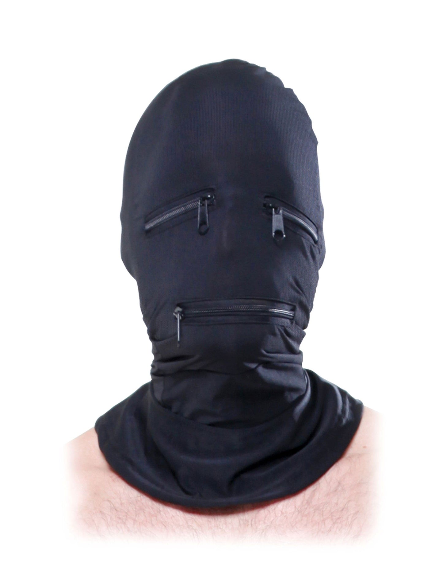 Fetish Fantasy: Black Zipper Face Hood