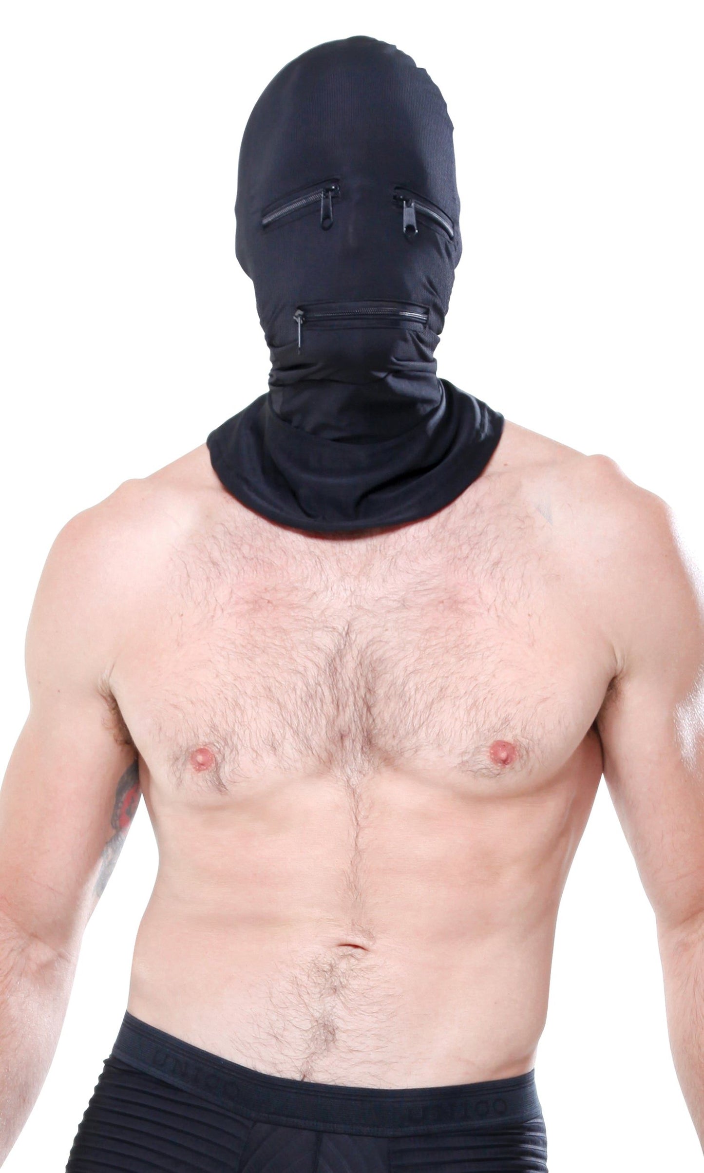 Fetish Fantasy: Black Zipper Face Hood