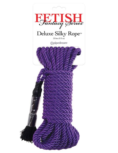 32ft Fetish Fantasy: Deluxe Silk Rope (Purple)