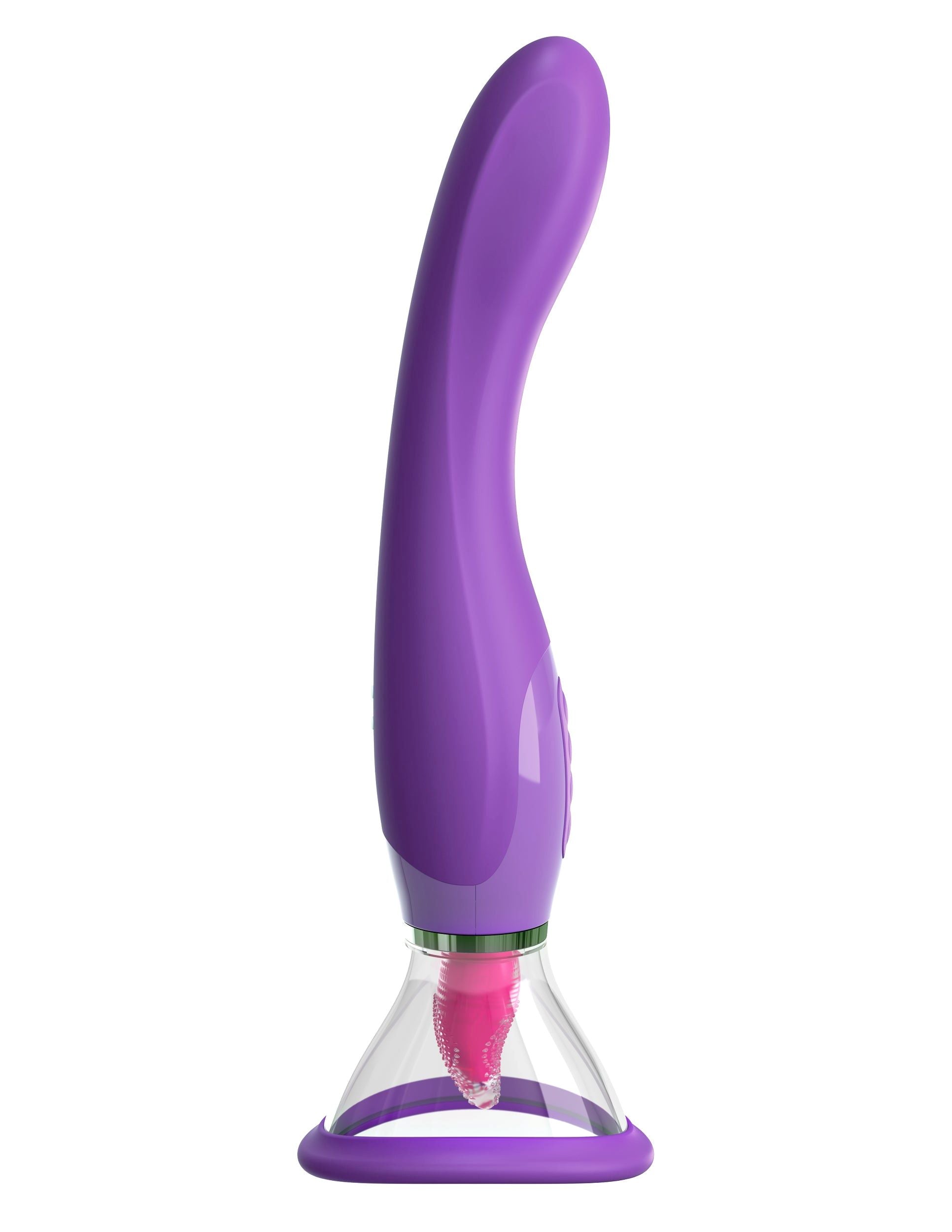 Multi-function suction, vibration, and tongue motion toy with interchangeable attachments and rechargeable design.
Keywords: Fantasy For Her Ultimate Pleasure, Pipedream Products, suction vibrator, tongue motion stimulator, G-spot vibrator, clitoral suction toy, customizable vibrator, rechargeable suction vibrator, multi-function pleasure toy, award-winning sex toy.