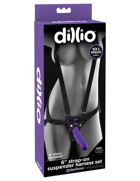 6" Strap On Harness by Dillio