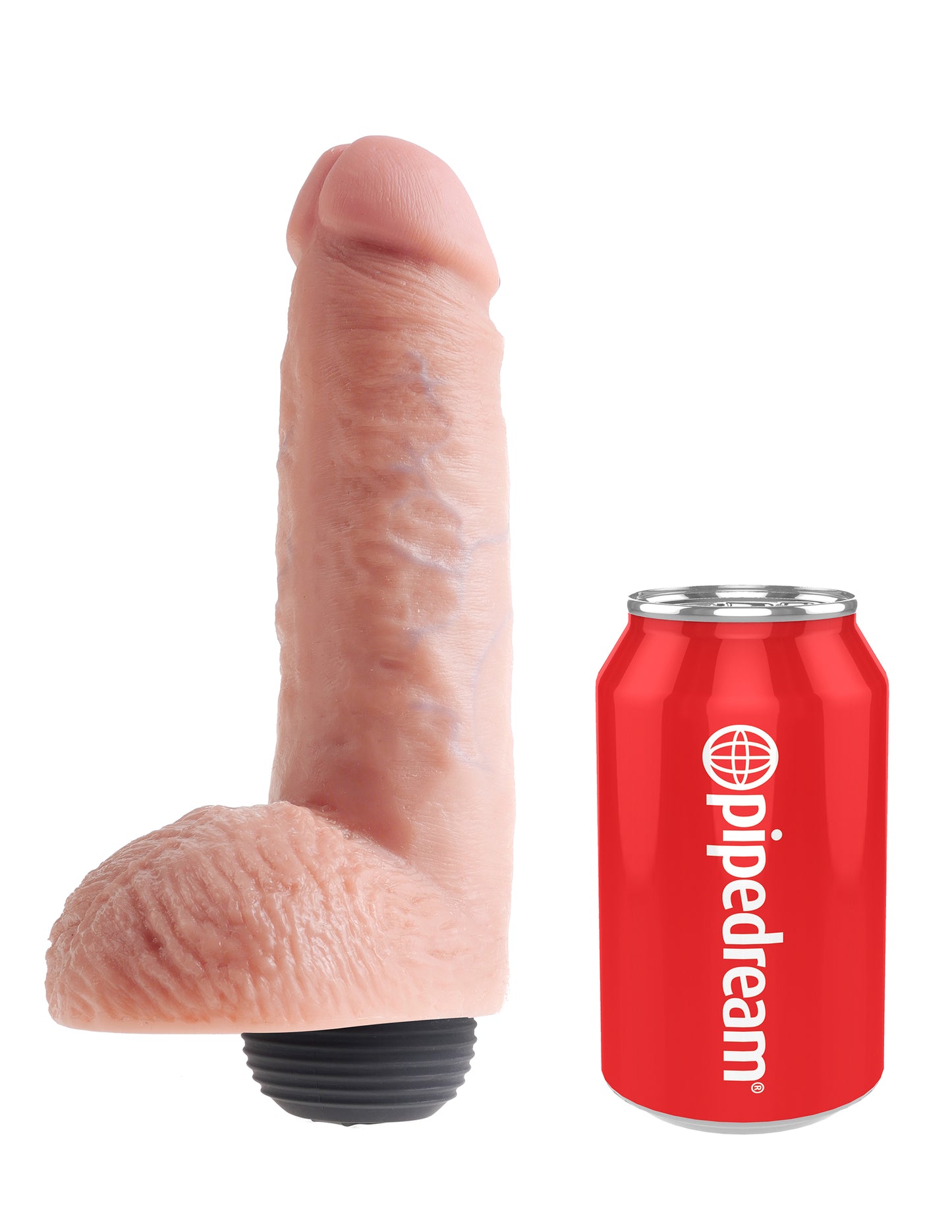 King Cock: 8" Squirting Cock with Balls Dildo