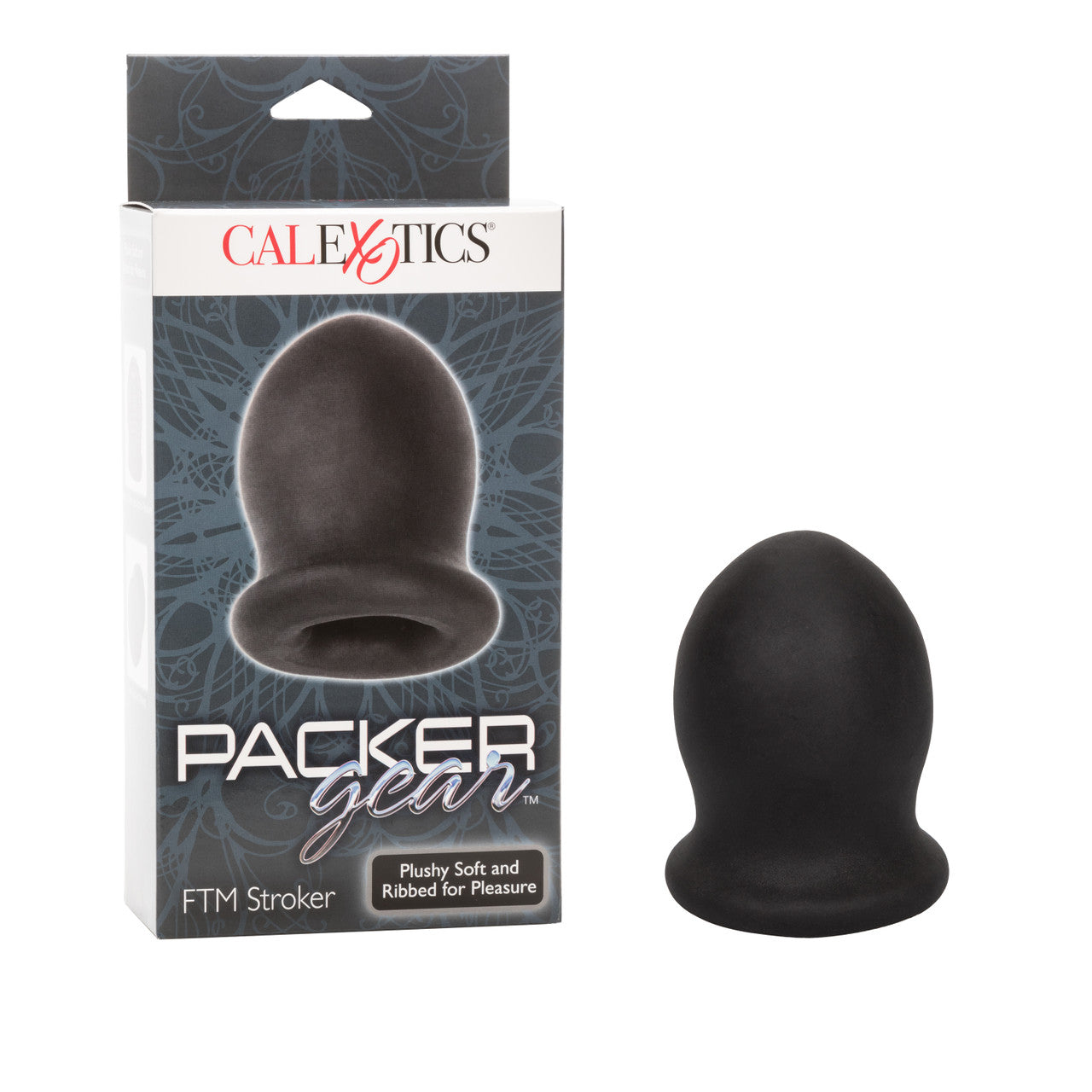 Packer Gear® FTM Stroker, compact and stretchy masturbator with textured chamber and lifelike PureSkin TPR material.
Packer Gear FTM Stroker, compact stroker, lifelike stroker, textured stroker, oral-like sensations, PureSkin TPR stroker, waterproof stroker, phthalate-free stroker, black FTM stroker, travel-friendly stroker, body-safe stroker.