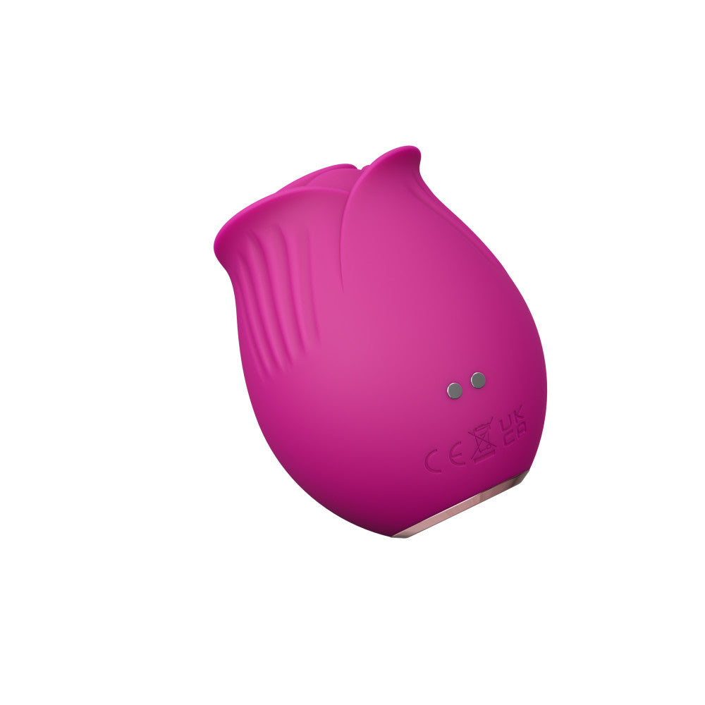 Pink rose silicone massager with Air Wave suction, 9 settings, 6 speeds, 3 patterns, splashproof, and USB rechargeable for clitoral and nipple play.
Blush Rose massager, rose silicone massager, Air Wave suction vibrator, clitoral stimulation, nipple play, 9 air wave sensations, 6 speeds, USB rechargeable, splashproof vibrator, body-safe silicone, elegant vibrator, travel-friendly massager.