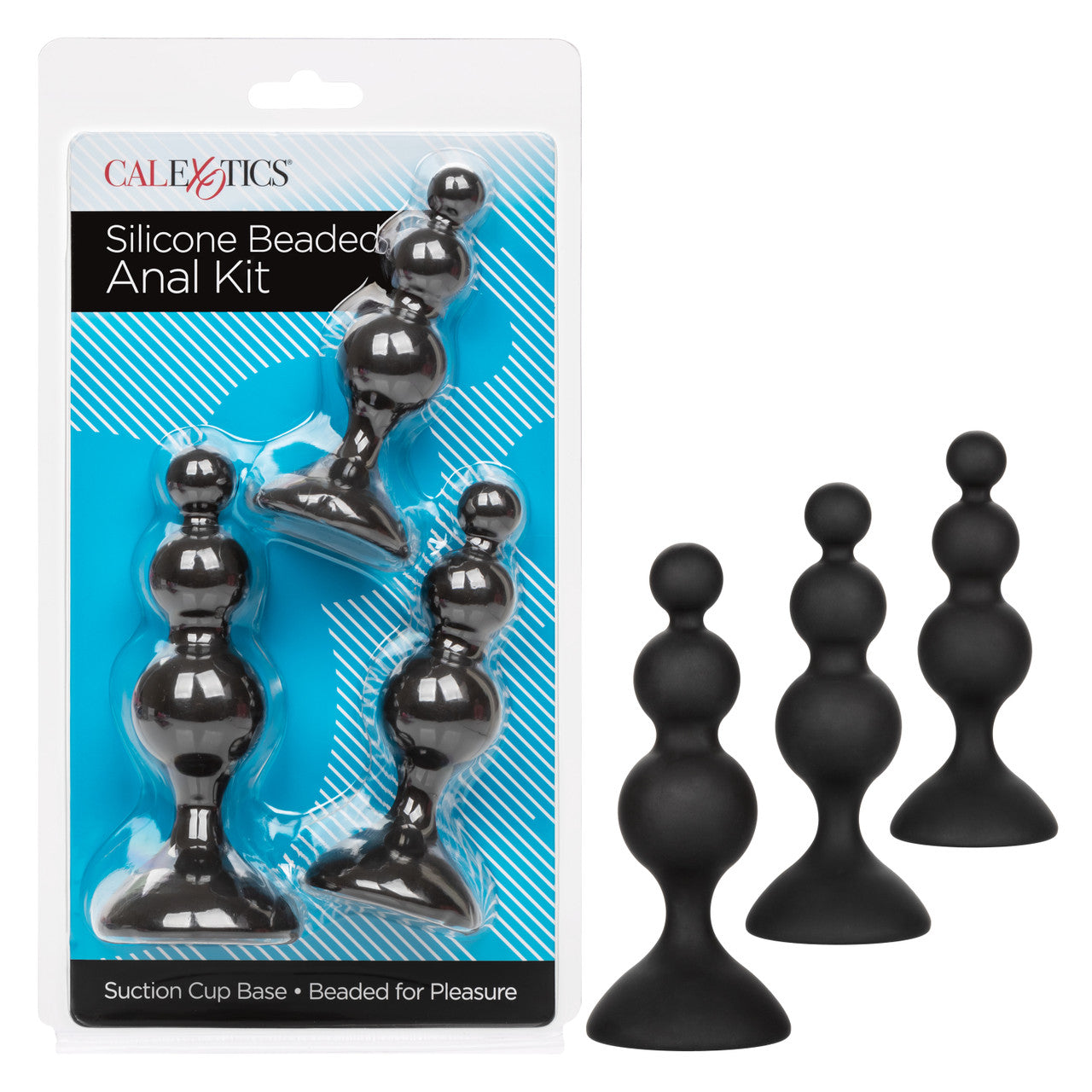 Anal Toys Silicone Beaded Butt Plug Kit