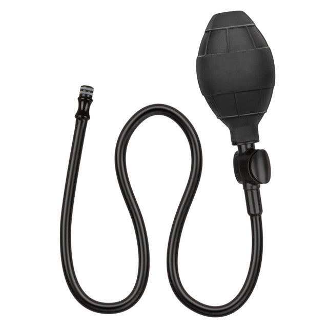 CalExotics Weighted Silicone Inflatable Plug with 1.2 oz weighted ball, customizable inflation, detachable hose, and quick-release valve for anal pleasure.
weighted inflatable plug, CalExotics inflatable anal plug, silicone anal plug, adjustable anal plug, weighted anal toy, customizable anal probe, phthalate-free inflatable plug, inflatable anal toy, quick-release anal plug, flexible silicone anal plug.