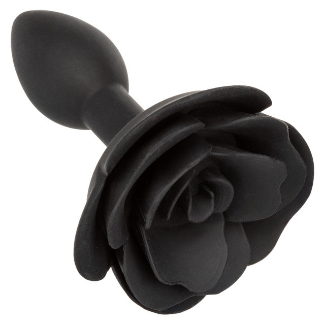 Forbidden™ Small Rose Anal Plug in black, featuring body-safe silicone, tapered design, sturdy base, and waterproof construction for safe and stylish anal pleasure.
small anal plug, beginner anal toy, body-safe silicone anal plug, waterproof anal plug, tapered anal plug, elegant anal toy, rose-themed anal plug, black silicone plug, anal plug with base
