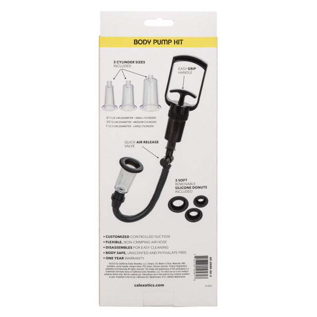 Three cylinders, silicone donuts, and easy-grip handle for customizable suction and pleasure.
Keywords: Boundless Body Pump Kit, penis pump, male enhancement kit, customizable suction pump, three-cylinder pump kit, silicone donuts pump, phthalate-free penis pump, body-safe male pump, beginner penis pump kit, advanced suction pump