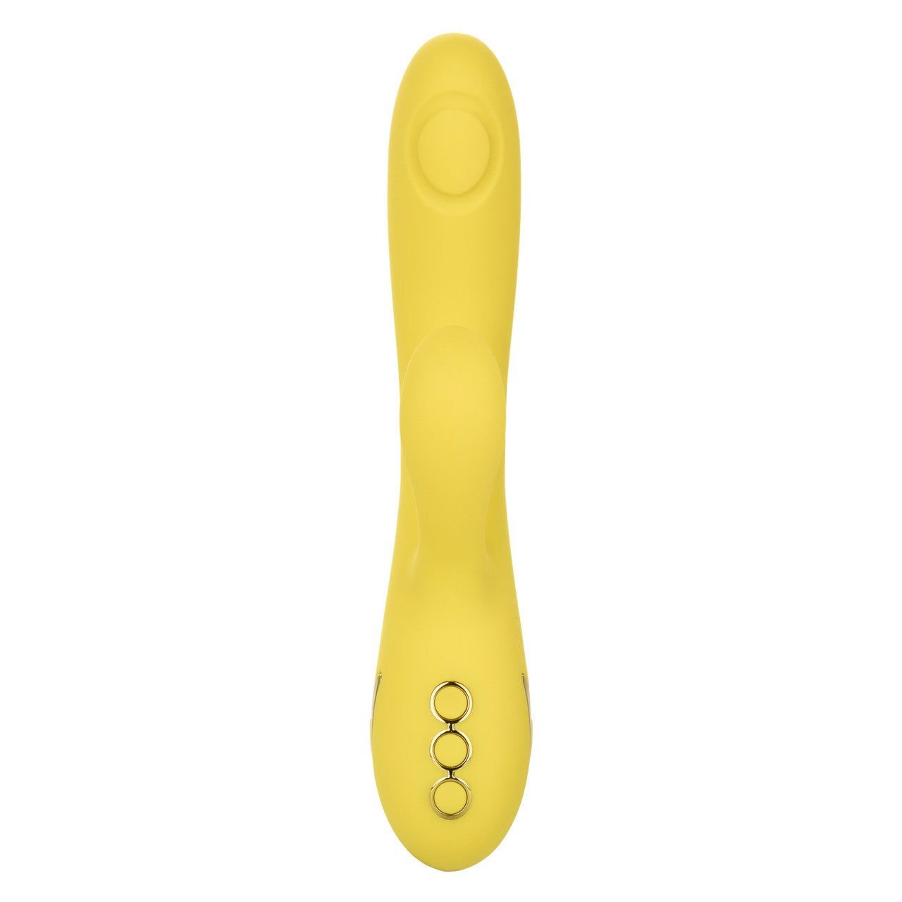 California Dreaming® San Diego Seduction rabbit vibrator with tapping clitoral teaser and G-spot shaft thumping.
rabbit vibrator with tapping, G-spot and clitoral vibrator, triple motor vibrator, silicone waterproof vibrator, rechargeable rabbit vibrator, customizable tapping vibrator, 10-function rabbit vibrator, 3-speed shaft vibrator, luxury yellow vibrator.